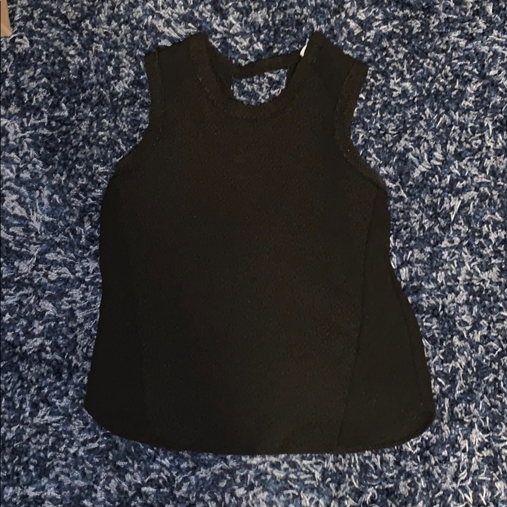 Sandro black tank top with design size 1